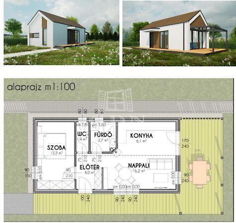 Új 51 Nm-es modul ház eladó!, Komárom 2. képe