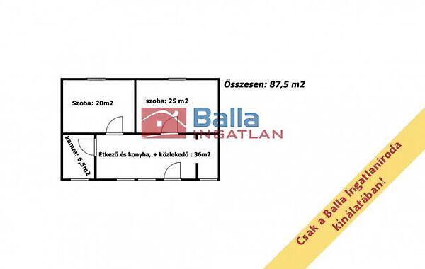 87m2-es 1540m2-es területtel rendelkező Családi ház eladó., Kunadacs 2. képe