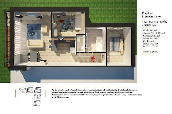 Exkluzív Lakópark,II.ütem D/I.em.1., Szigetszentmiklós 2. képe