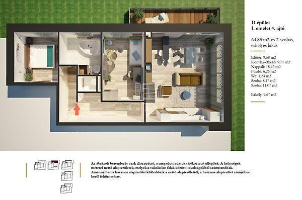 Exkluzív Lakópark,II.ütem D/I.em.4., Szigetszentmiklós 2. képe