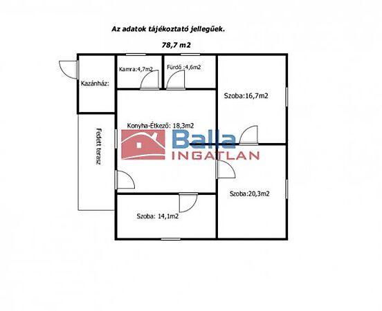 központjához közel, 238m2-es telken, 79m2-es Családi ház eladó!, Lajosmizse 2. képe