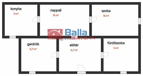 64 m2-es ház, 1438 m2-es telekkel eladó., Albertirsa 2. képe