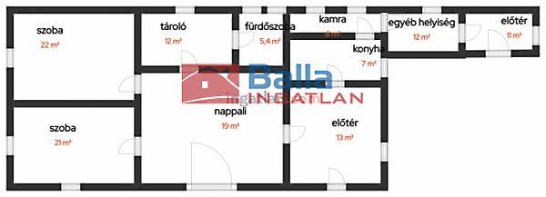 140 m2-es ház, 2273 m2-es telekkel eladó., Albertirsa 2. képe