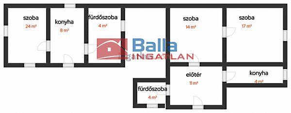 86 m2-es Családi ház 1566 m2-es telekkel eladó., Albertirsa 2. képe